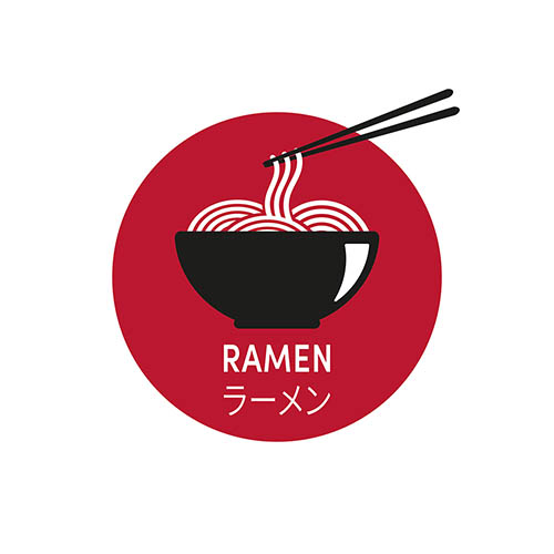 Vector - Ramen noodles in a bowl