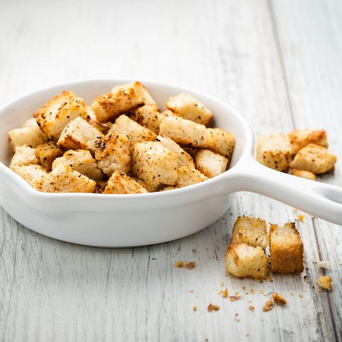 Croutons with herbs
